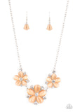 Paparazzi Effortlessly Efflorescent - Orange Necklace