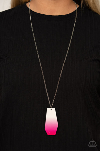 Paparazzi Watercolor Skies - Pink Necklace