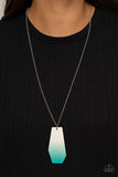 Paparazzi Watercolor Skies - Blue Necklace