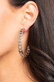 Paparazzi Hoop earrings Climate CHAINge - Silver