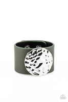 Paparazzi The Future Looks Bright - Green Wrao Bracelet - The Jewelry Box Collection 