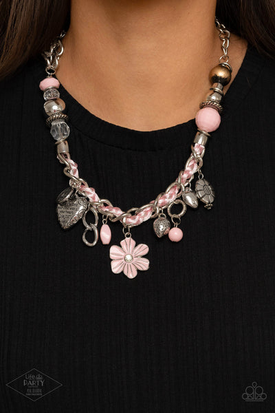 Paparazzi Charmed, I Am Sure - Pink Necklace