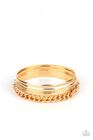 Paparazzi Bracelets A Piece of The Action - Gold