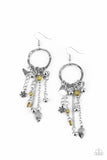 Paparazzi Earrings Charm School - Yellow