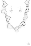 Paparazzi Necklace Vintagely Valentine - Silver