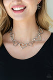 Paparazzi Necklace Vintagely Valentine - Silver