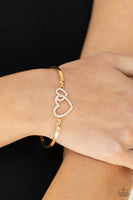 Paparazzi Bracelet Cupid is Calling - Gold