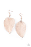 Paparazzi Leafy Legacy - Rose Gold Earring