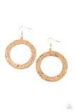 Paparazzi PRIMAL Meridian - Gold Earring