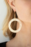 Paparazzi PRIMAL Meridian - Gold Earring