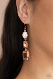 Paparazzi Dripping In Melodrama - Copper Earring