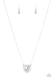 Paparazzi Necklace Out of the GLITTERY-ness of Your Heart - White