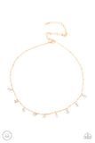 Paparazzi Dainty Diva - Gold Choker Necklace