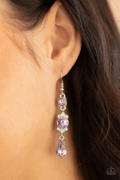 Paparazzi Outstanding Opulence - Purple Earrings