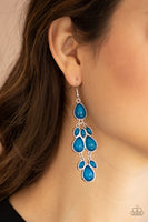 Paparazzi Earrings Superstar Social - Blue