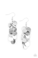 Paparazzi Hear Me Shimmer - Silver Earring