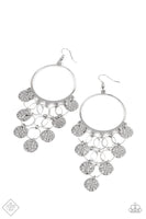 Paparazzi Earrings All CHIME High - Silver