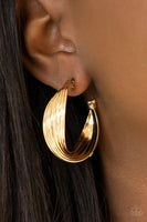 Paparazzi Curves In All The Right Places - Gold Hoop Earring