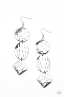 Paparazzi Earrings Mixed Movement - Silver