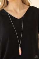 Paparazzi Rival-Worthy Refinement - Orange Oil Spill Iridescent Necklace