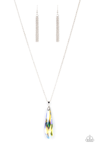 Paparazzi Rival-Worthy Refinement - Yellow Iridescent Necklace