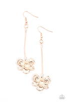 Paparazzi Opulently Orchid - Rose Gold Earring