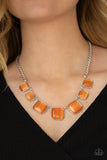 Paparazzi Aura Allure - Orange Necklace