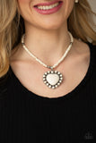 Paparazzi A Heart Of Stone - White Heart Necklace