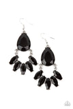 Paparazzi POWERHOUSE Call - Black Earring