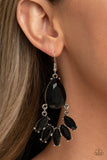 Paparazzi POWERHOUSE Call - Black Earring