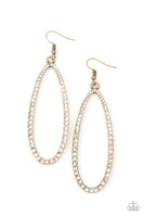 Paparazzi Dazzling Decorum - Brass Earrings