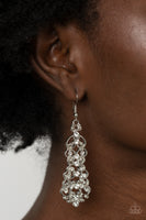 Paparazzi Diva Decorum - White Earrings