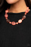 Paparazzi  Staycation Stunner - Orange Necklace