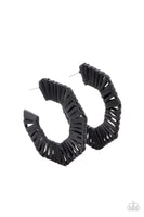 Paparazzi Fabulously Fiesta - Black Earring