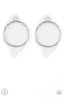 Paparazzi Clear The Way! - White Earring