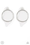 Paparazzi Clear The Way! - White Earring