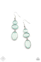 Paparazzi Tiers Of Tranquility Green Earrings