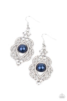 Paparazzi Rhinestone Renaissance - Blue Earring