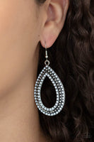 Paparazzi Tear Tracks - White Earring