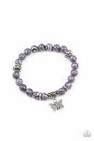 Paparazzi Butterfly Wishes - Purple Bracelet