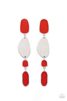 Paparazzi Deco By Design - Red Earrings