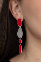 Paparazzi Deco By Design - Red Earrings