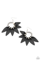 Paparazzi Flower Child Fever - Black Earring