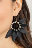 Paparazzi Flower Child Fever - Black Earring