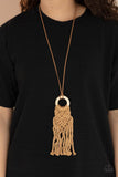 Paparazzi Crafty Couture - Brown Necklace