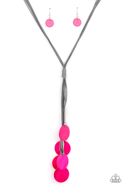 Paparazzi  Tidal Tassels - Pink Necklace