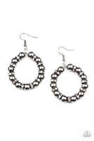 Paparazzi Cosmic Halo - Black Earring