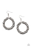 Paparazzi Cosmic Halo - Black Earring