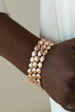 Paparazzi Basic Bliss Rose Gold Beads - Set of 3 Bracelets - The Jewelry Box Collection 