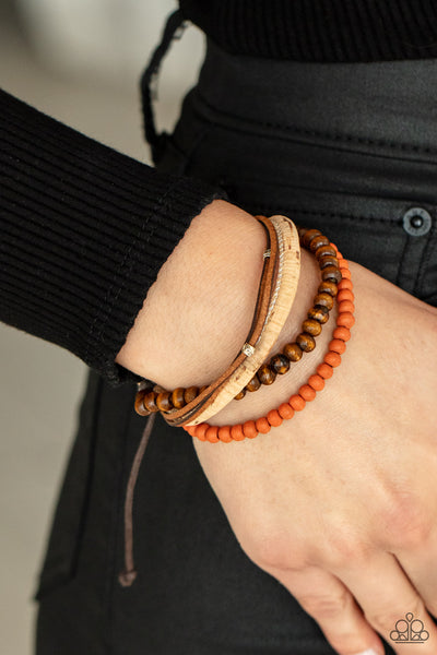 Paparazzi STACK To Basics - Orange Bracelet